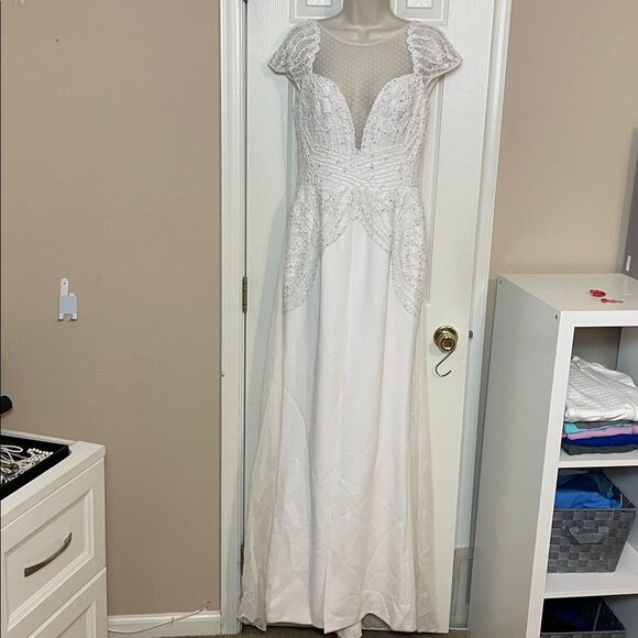 Zuhair Murad White Maxi Dress NWOT - Picture 4 of 11